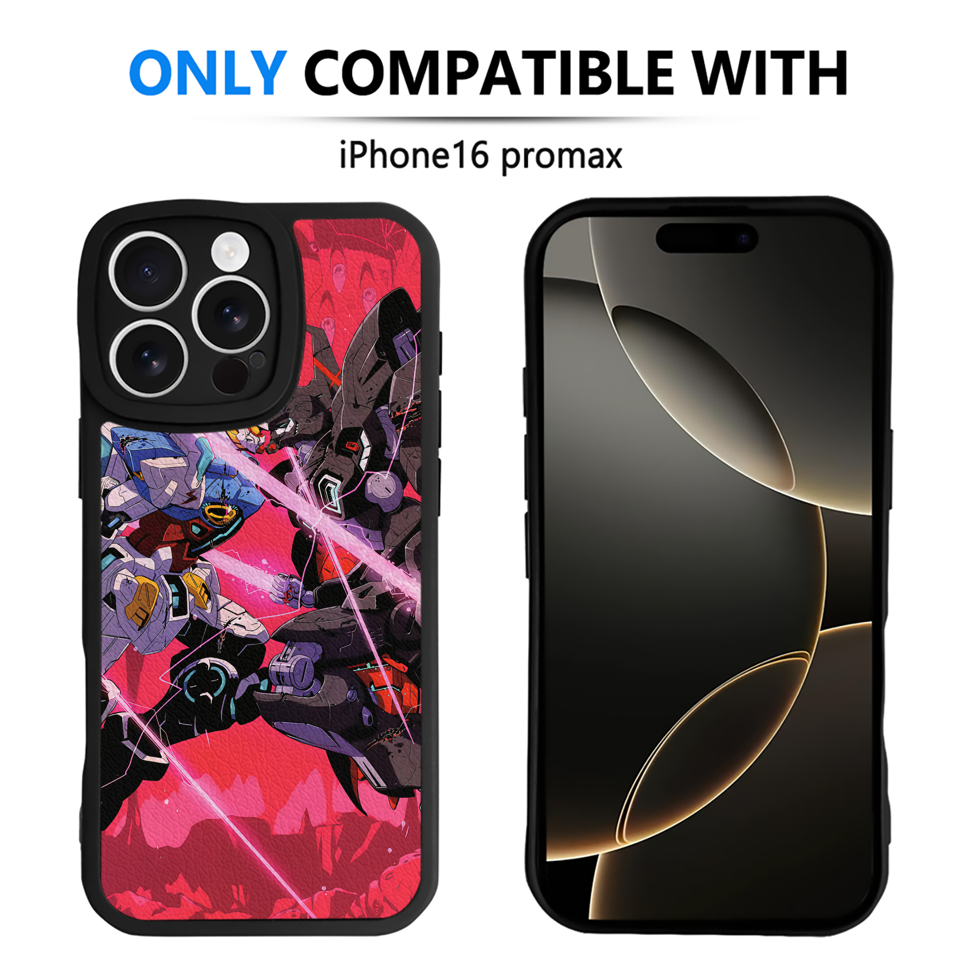 （画像用） 機動戦士ガンダム Mobile Suit Gundam 【iPhone 16シリーズ対応】シリコンスマホケース（レザー調） 材質：シリコン
